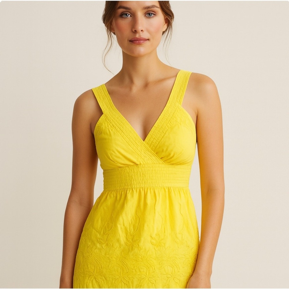 Yellow Babydoll Top Y2K 2000s Vintage Cottagecore‎ Boho Soft Girl Small
